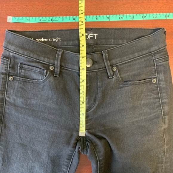 Loft Black Modern Straight Jeans - Picture 2 of 7